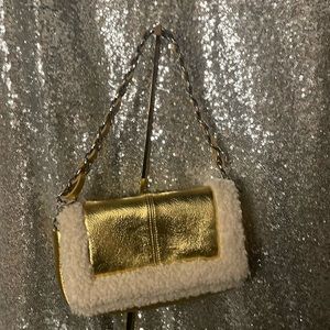 * Gold Fur Purse